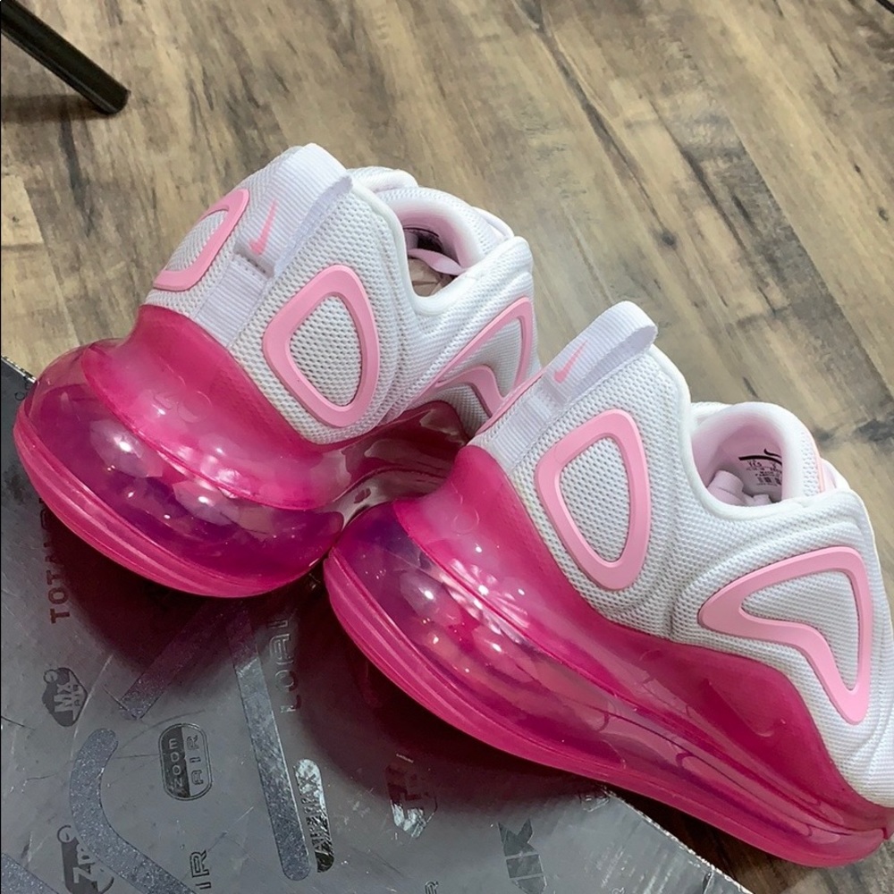 W NIKE AIR MAX 720 white/pink rise-laser fuchsia - Picture 12 of 16